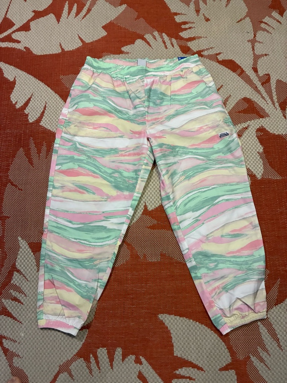 🚚 Ships FREE - Adidas Pastel Marble Print Jogger Pants NWT